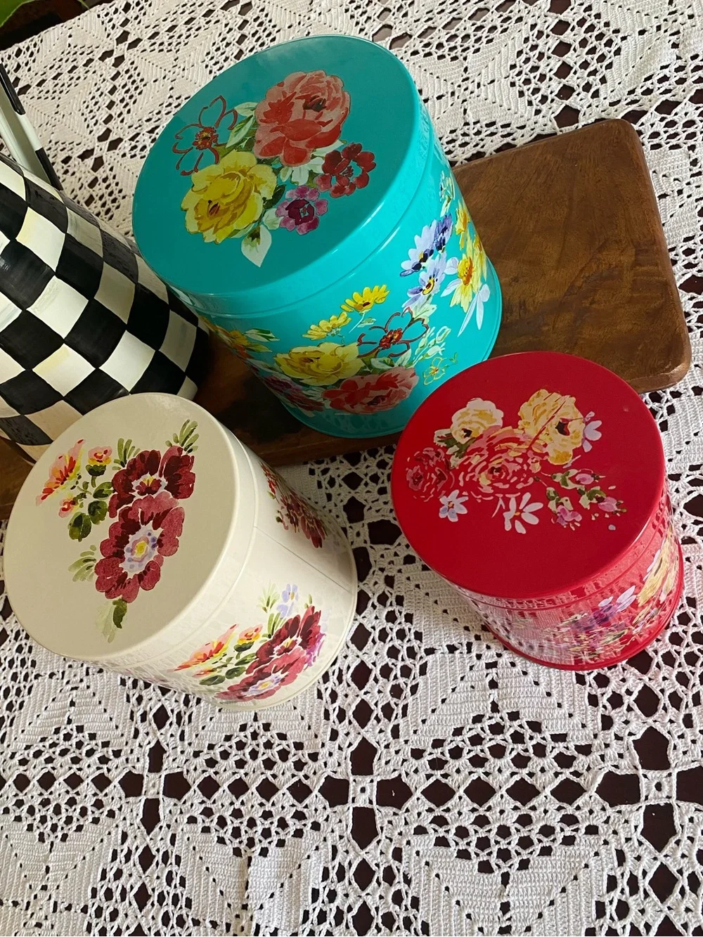 Pioneer Woman Garden Meadow Canister Set of 3